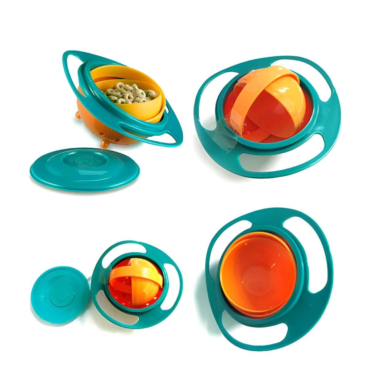 360 Degree Gyro Bowl for Baby - Anti-Spill, Self-Stabilizing, Saturn Design | Dishwasher Safe - Image 9