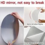Mirror Sticker for Wall on Tiles Bedroom Living Room Basin Mirror Bathroom Wall Mirror Both Side Sticker - MySmartiee