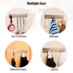 Self Adhesive 6 Hook - No Drill Wall Hanger for Kitchen, Bathroom & Office - Image 4