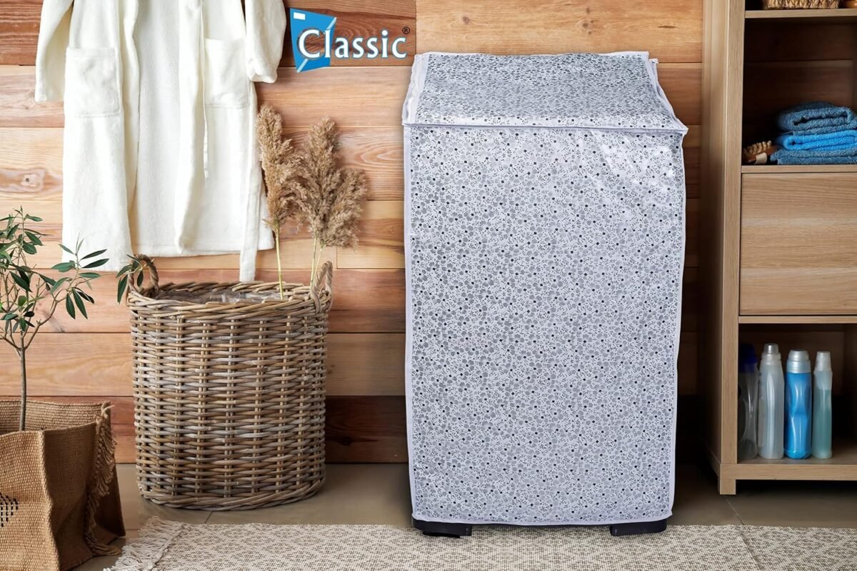 Waterproof Washing Machine Cover Front Load Compatible 6kg to 6.5kg | Durable & Fit-Random Design - Image 4
