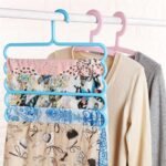 MySmartiee | 5 Layer Pants Clothes Hanger Wardrobe Storage Organizer Rack