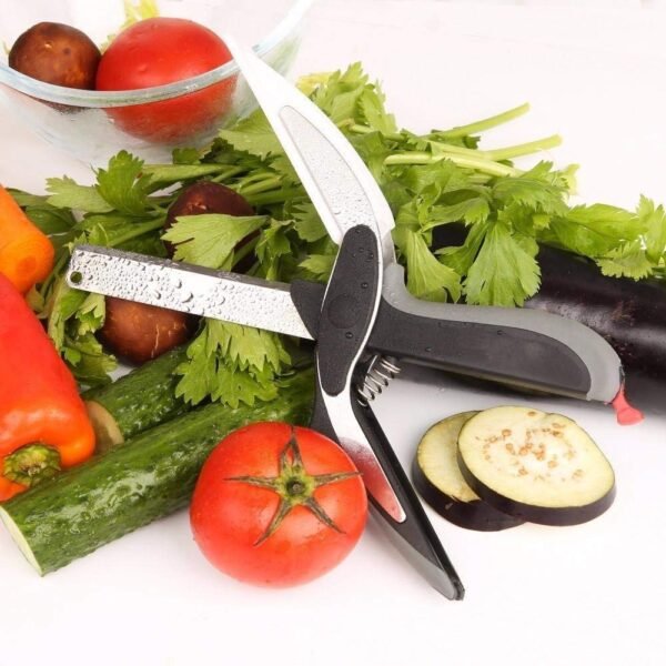 Stainless Steel Kitchen Knife and Cutting Board Scissors for Meat Vegetables