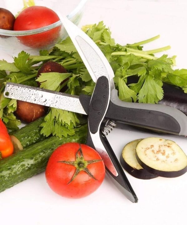 Stainless Steel Kitchen Knife and Cutting Board Scissors for Meat Vegetables