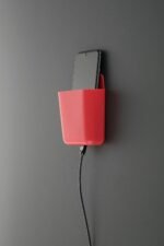 MySmartiee | Self-Adhesive Phone Charging Stand, Space-Saving, Multicolor ABS Storage Case for Remote & Mobile