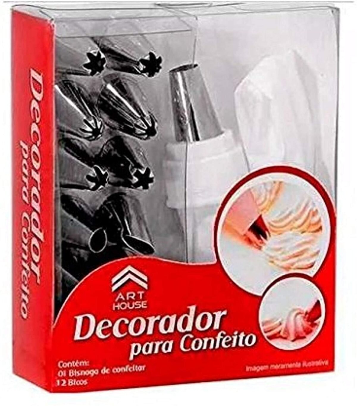 Cake Decorating Set Frosting Icing Piping Bag Tips with Steel