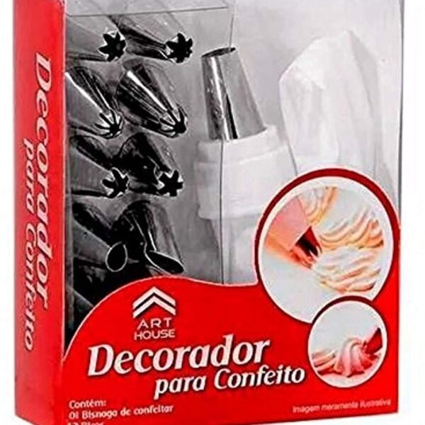 Cake Decorating Set Frosting Icing Piping Bag Tips with Steel