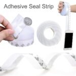 MySmartiee - Silicone Seal Strip,Silicone Sealing Sticker for Door or Window,Weatherproof Soundproof Self Adhesive Door Strip Bottom
