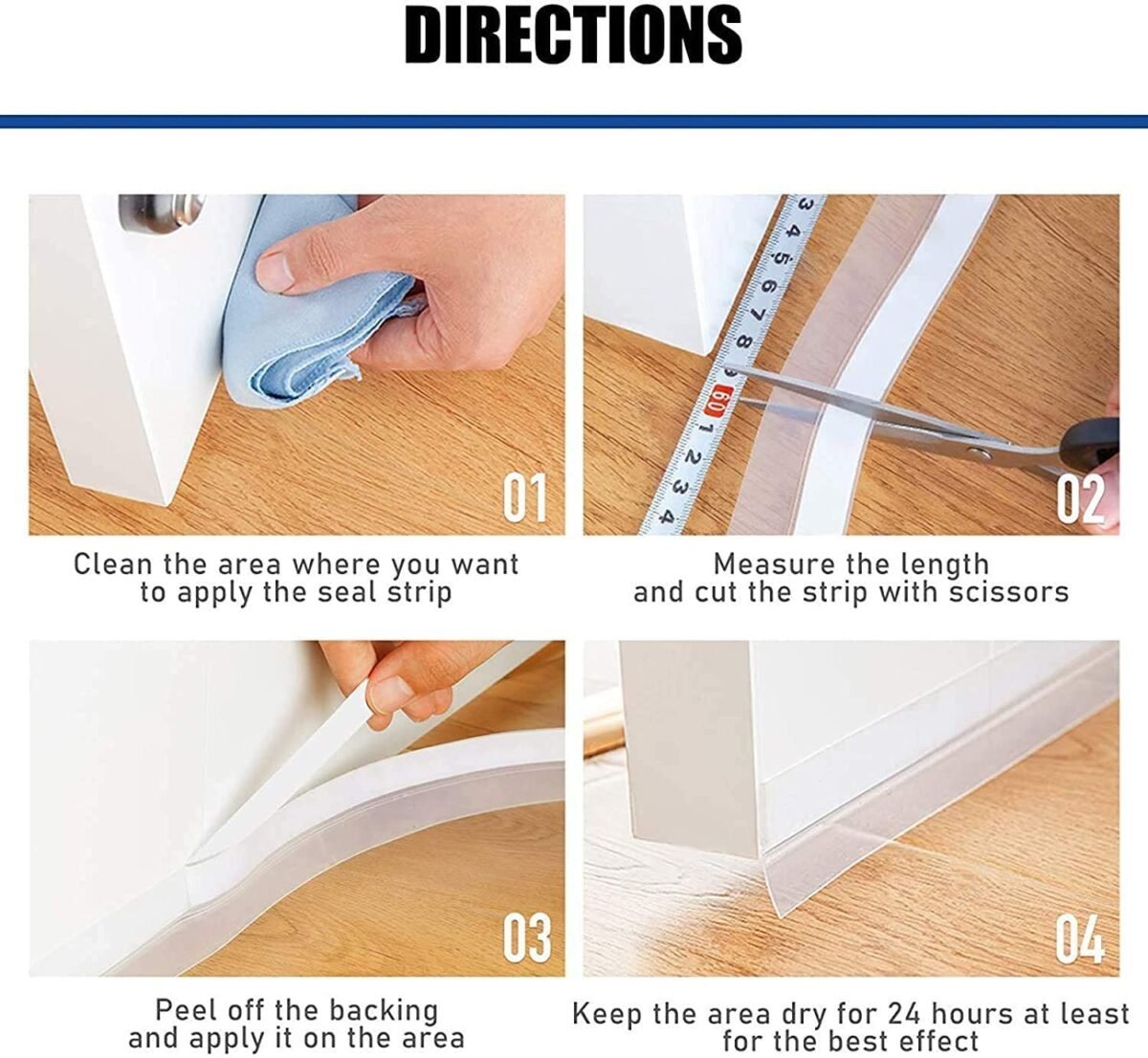 Silicone Seal Strip,Silicone Sealing Sticker for Door or Window,Weatherproof Soundproof Self Adhesive Door Strip Bottom - MySmartiee
