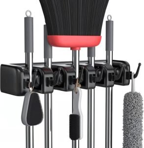 Broom Holder & Wall Mount Garden Tool Organizer