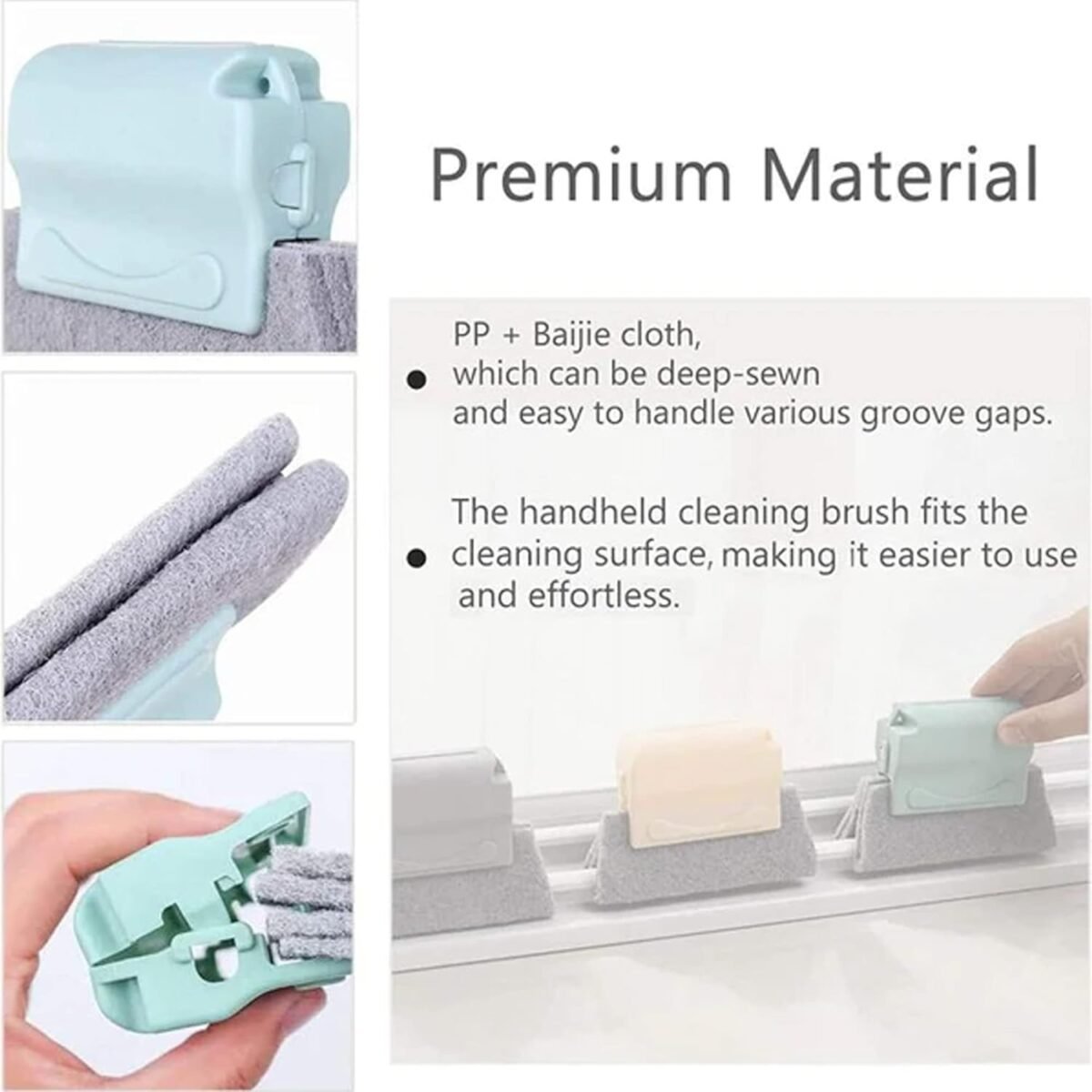 Window Brush - Thin Gap Cleaner for Window Tracks, Vents & Hard-to-Reach Areas  - MySmartiee - Image 7