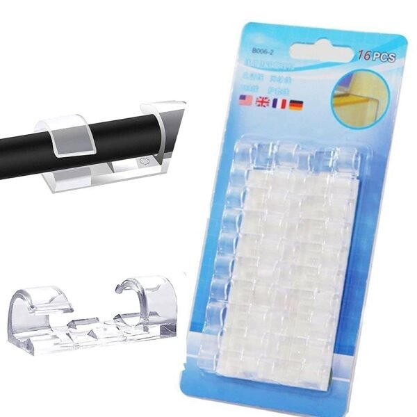 Desktop Cable Organizer with Stronger Adhesive Tape