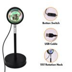 Sunset Light With Remote 16 Colors Changing Sunrise Mood Atmosphere Lamp For Bedroom,Multicolor