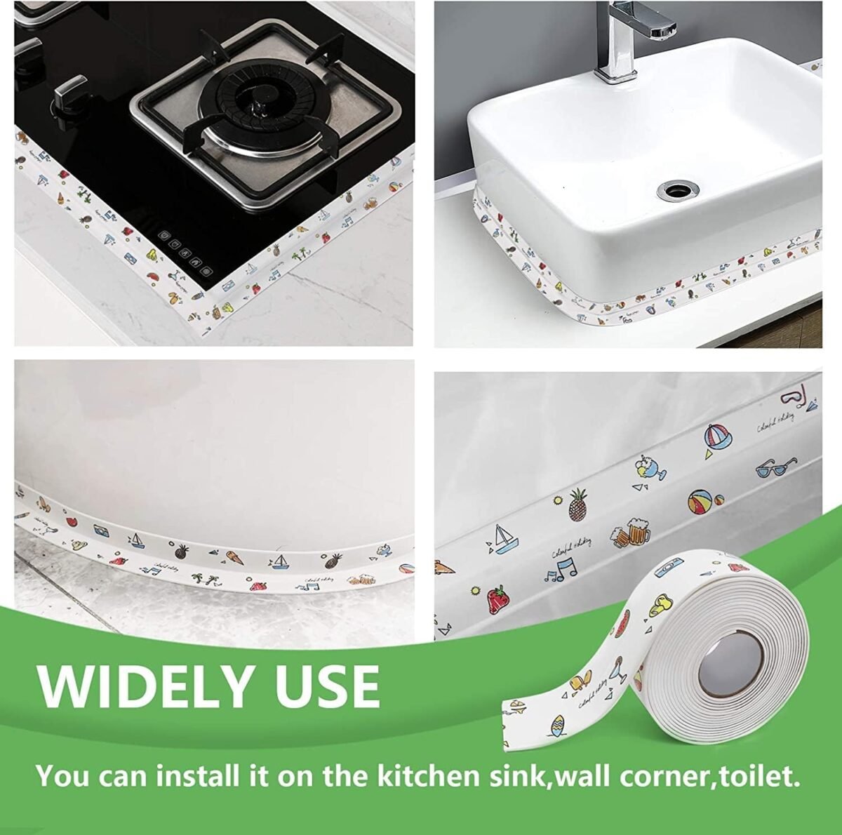 Self-Adhesive Sealing Tape - Waterproof, Oil-Proof for Kitchen & Bathroom Sinks   - MySmartiee - Image 3