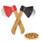 MySmartiee - Stainless Steel Pizza Cutter, Round Axe Pizza Roller