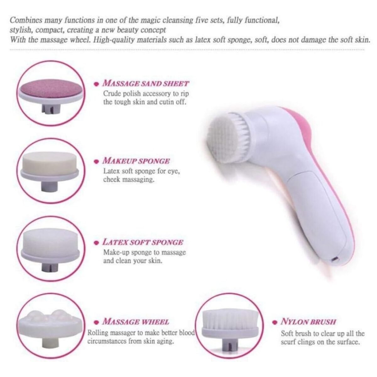 MySmartiee | Care Cleanser Massager Kit For Smoothing Body Beauty Skin Cleaner Facial Massager Machine