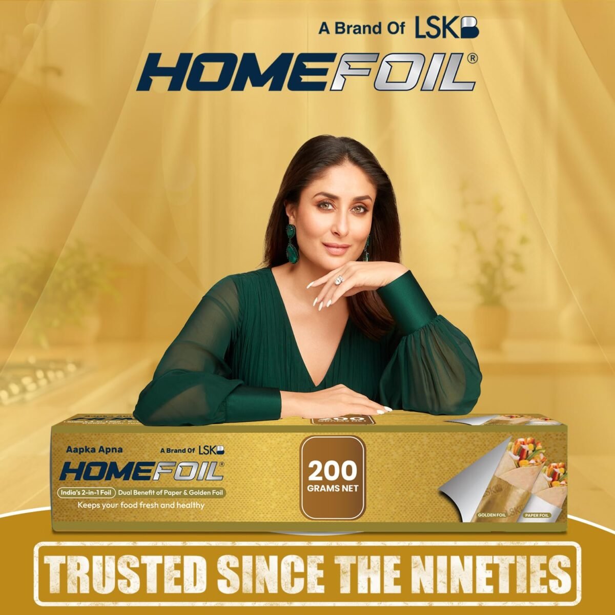 MySmartiee | 2-in-1 Paper & Golden Converted Aluminium Foil (200 Grams Net)