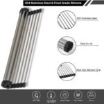Roll Up Foldable Over The Sink Multipurpose Dish Drying Drainer Adjustable Rack For Washing Dishes | MySmartiee