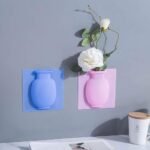3Pcs Magic Silicone Vase, Removable Self Adhesive Hanging Wall Silicone Flower Decorative Home | MySmartiee