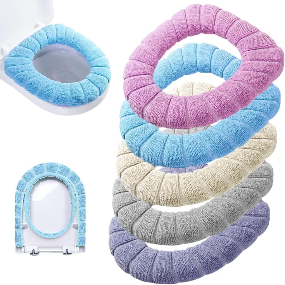 MySmartiee | Toilet seat cover is made of high quality and comfortable Flannel material