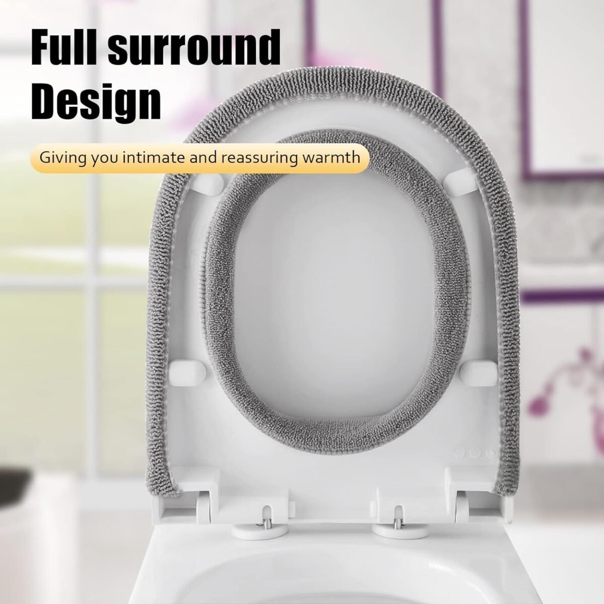 Washable Soft Warmer Toilet Seat Cover