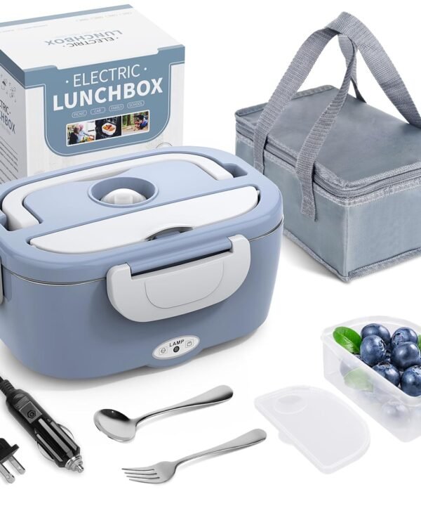 Portable Electric Lunch Box - 1.5L Leak-Proof Food Warmer for Car, Home & Office | 110V/12V