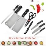 Stainless Steel Kitchen Knife Set with Scissor | Sharp Chef Knives for Cooking & Cutting - Image 3
