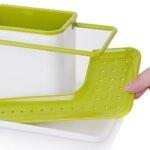 3 in 1 Kitchen Sink Organizer | Plastic Rack for Soap, Sponge, Brush & Dish Liquid - Image 3