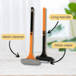 2-in-1 Mesh & Window Cleaner - Double-Sided Brush with Extendable Handle - Image 2