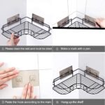 Corner Wall Shelf - Self-Adhesive Metal Rack for Bathroom & Kitchen Storage - MySmartiee - Image 2