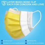 Disposable Face Mask - Breathable 3-Layer Non-Woven for Men & Women;Random color - MySmartiee - Image 4