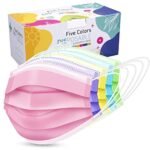 Disposable Face Mask - Breathable 3-Layer Non-Woven for Men & Women;Random color - MySmartiee - Image 7