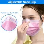 Disposable Face Mask - Breathable 3-Layer Non-Woven for Men & Women;Random color - MySmartiee - Image 5