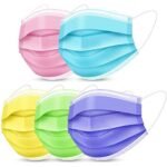 Disposable Face Mask - Breathable 3-Layer Non-Woven for Men & Women;Random color - MySmartiee