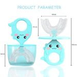 Kids Toothbrush - U-Shaped Silicone for Toddlers (360 Degree Cleaning, Hygienic Cap) - MySmartiee - Image 2