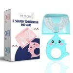 Kids Toothbrush - U-Shaped Silicone for Toddlers (360 Degree Cleaning, Hygienic Cap) - MySmartiee - Image 4