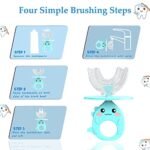 Kids Toothbrush - U-Shaped Silicone for Toddlers (360 Degree Cleaning, Hygienic Cap) - MySmartiee - Image 5