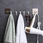 Stainless Steel Wall Hanger - No-Drill Adhesive Hooks for Kitchen/Bathroom Organizing - MySmartiee - Image 3