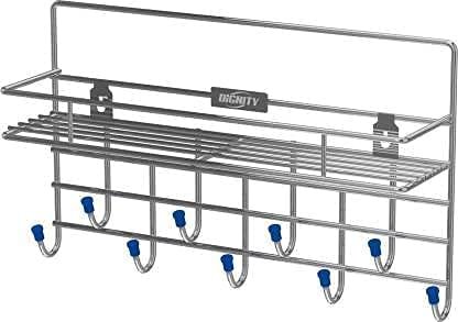 MySmartiee stainless steel mail and key holder with satin nickel finish