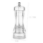 7-Inch Acrylic Pepper Grinder - Manual Salt & Pepper Crusher for Kitchen - Image 2