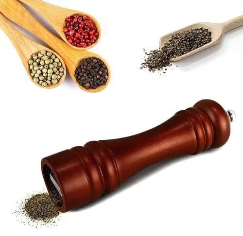 7-Inch Acrylic Pepper Grinder - Manual Salt & Pepper Crusher for Kitchen