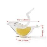 Manual Acrylic Juicer - Citrus & Pomegranate Squeezer in Decorative Bird Design - Image 5