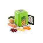 French Fry Cutter - 2-Blade Potato Chipper for Finger Chips & Fries (Push Design) -Random colour