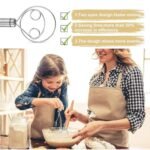Manual Atta Kneader Tool with Ergonomic Handle for Efficient Dough Mixing