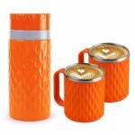 Stainless Steel Vacuum Flask & Mug Set - Insulated for Hot/Cold Drinks - MySmartiee - Image 6