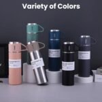 3-Cup Vacuum Flask Set - 500ml Stainless Steel Insulated Bottle with Cups - Image 8
