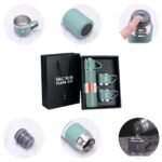 3-Cup Vacuum Flask Set - 500ml Stainless Steel Insulated Bottle with Cups - Image 9