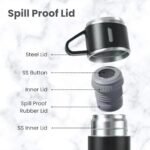 3-Cup Vacuum Flask Set - 500ml Stainless Steel Insulated Bottle with Cups - Image 7