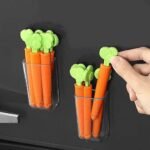 Carrot Bag Sealer Clips - Food Storage Sealer with Fridge Magnet Box