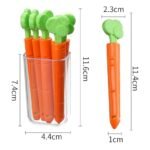 Carrot Bag Sealer Clips - Food Storage Sealer with Fridge Magnet Box - Image 2