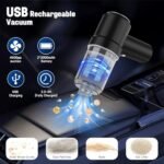 2-in-1 USB Rechargeable Car Vacuum & Blower - Portable, Handheld for Travel - Image 5